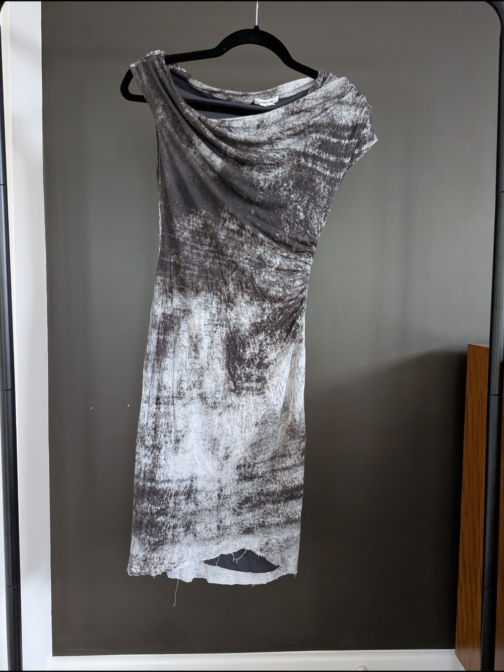 Helmut Lang Gray Mini Dress